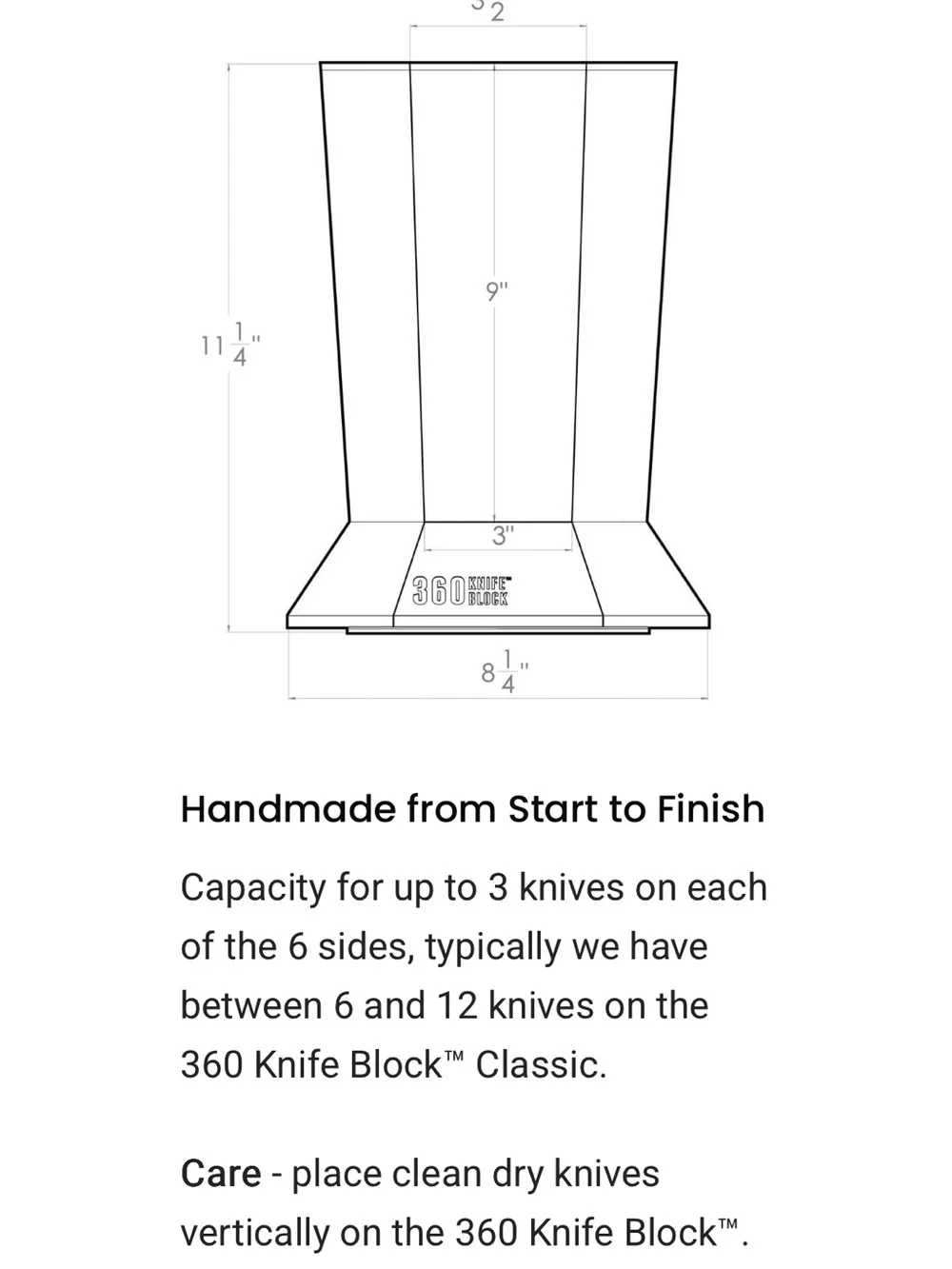 Magnetized Knife Block